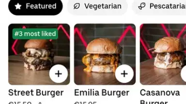 Captura de tela de Uber Eats 3