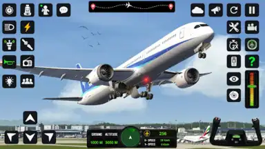Captura de tela de Airplane Flying Pilot Games 1