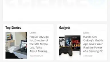Captura de tela de Google Currents 1