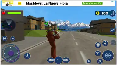 Captura de tela de Bear Rope Hero Vice Town 8