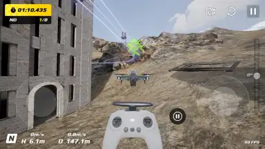 Captura de tela de DJI Virtual Flight 5