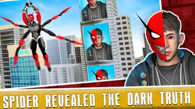 Captura de tela de Black Spider Rope Superhero 9