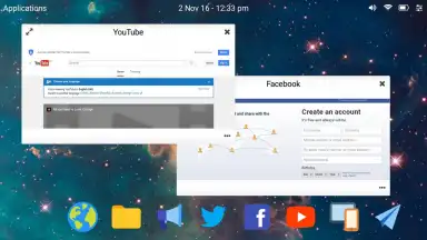 Captura de tela de Leena Desktop UI 1
