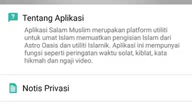 Captura de tela de SalamMuslim 1