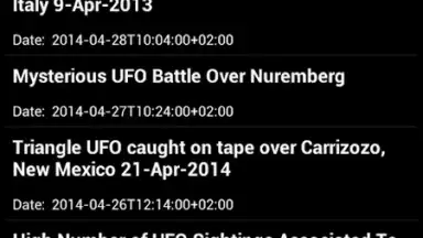 Captura de tela de Latest UFO Sightings 6