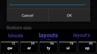 Captura de tela de Jelly Bean Keyboard 4.3 6
