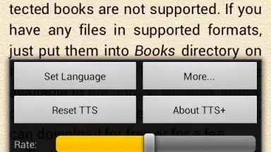 Captura de tela de FBReader TTS+ Plugin 1