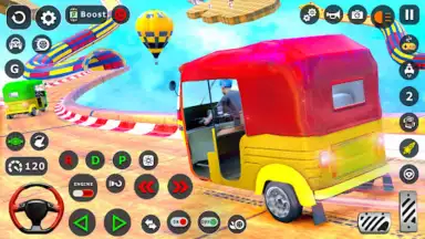 Captura de tela de Tuk Tuk Taxi Driving Games 3D 3
