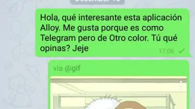 Captura de tela de Alloy -free messaging app 2