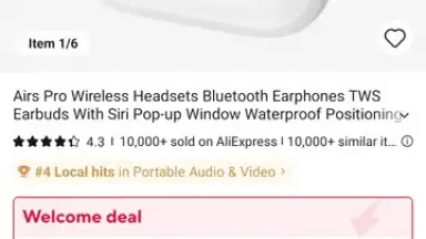 Captura de tela de AliExpress 8