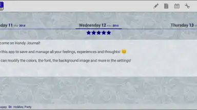 Captura de tela de Handy Journal 5