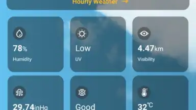 Captura de tela de Daily Weather Free 2
