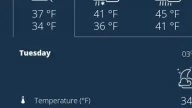 Captura de tela de SSuite Dune Weather App 1