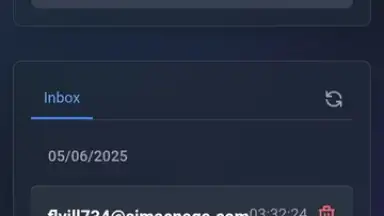 Captura de tela de TempMail PRO 1