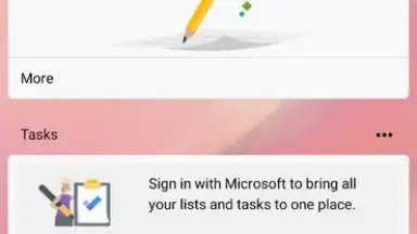Captura de tela de Microsoft Launcher Preview 4
