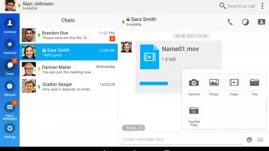 Captura de tela de Cisco Jabber 8