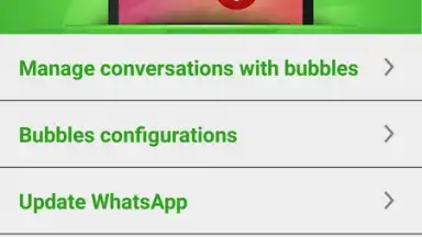 Captura de tela de Bubbles for WhatsApp 1