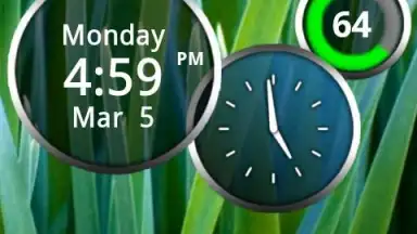 Captura de tela de Rings Digital Weather Clock 4