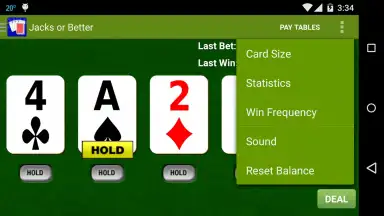 Captura de tela de Awesome Video Poker! 3