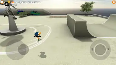 Captura de tela de Stickman Skate Battle 6