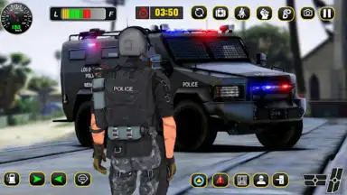 Captura de tela de Police Car Chase: Thief Chase 5