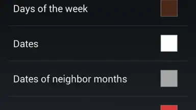 Captura de tela de Month Calendar Widget 3