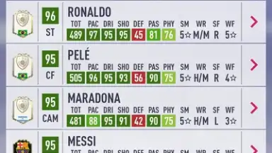 Captura de tela de FUT Card Builder 20 8