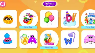Captura de tela de Bini ABC Games! Phonics 4 Kids 6