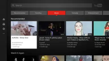 Captura de tela de YouTube for Android TV 2