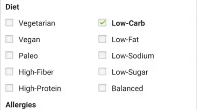 Captura de tela de Recipes & Nutrition 15