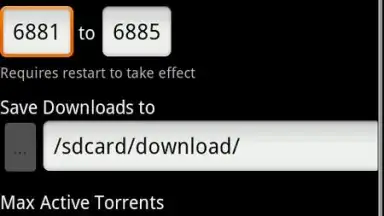 Captura de tela de Red Torrent Lite 1