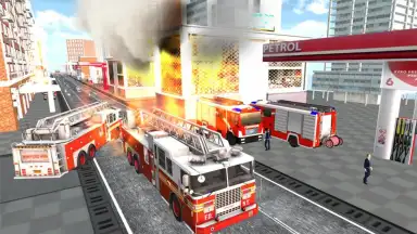Captura de tela de Crazy FireTruck 3