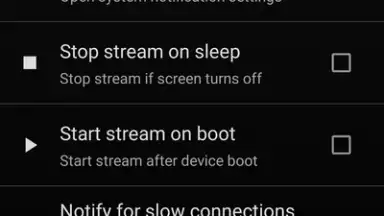 Captura de tela de Screen Stream over HTTP 3