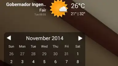 Captura de tela de Month Calendar Widget 8