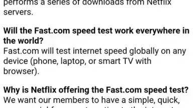 Captura de tela de FAST Speed Test 5