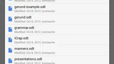Captura de tela de OpenDocument Reader 3