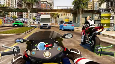 Captura de tela de Highway Bike Riding Simulator 4