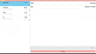 Captura de tela de Audio Memos 10
