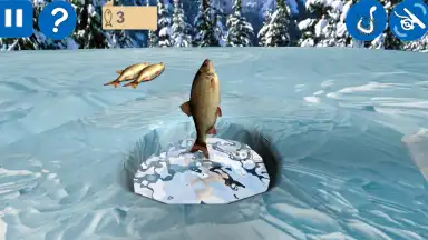 Captura de tela de Winter Fishing 3D 6