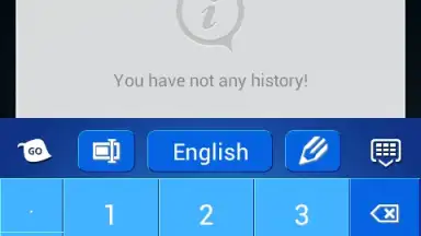 Captura de tela de Blue Keyboard 1