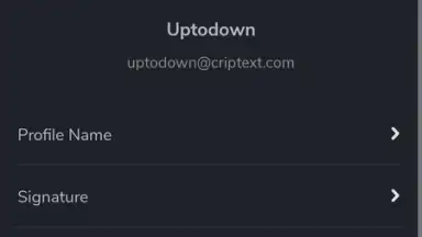 Captura de tela de Criptext 10