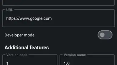 Captura de tela de Website to App Converter 1
