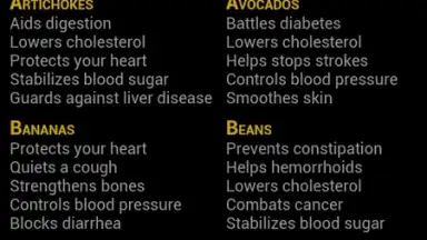 Captura de tela de Healthy Food Chart 2