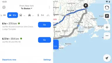 Captura de tela de Yandex Maps 2