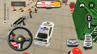 Captura de tela de Police Car Parking Simulator 3