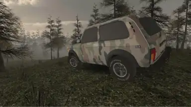 Captura de tela de Forest Roads. Niva 1