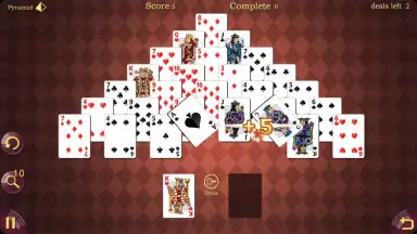 Captura de tela de Pyramid Solitaire 2