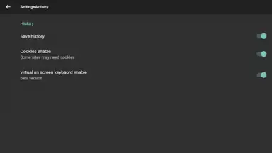 Captura de tela de TV Internet Browser 2