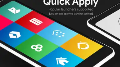 Captura de tela de Lines Dark - Icon Pack 5