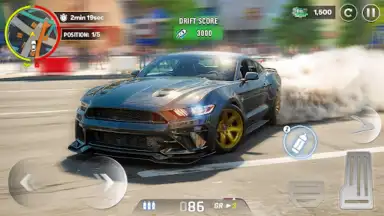 Captura de tela de City Car Driving Drift Games 1